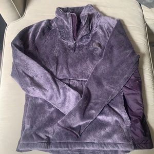 Purple north face fleece pullover